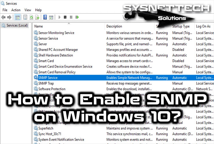 Install snmp service windows 7 command line